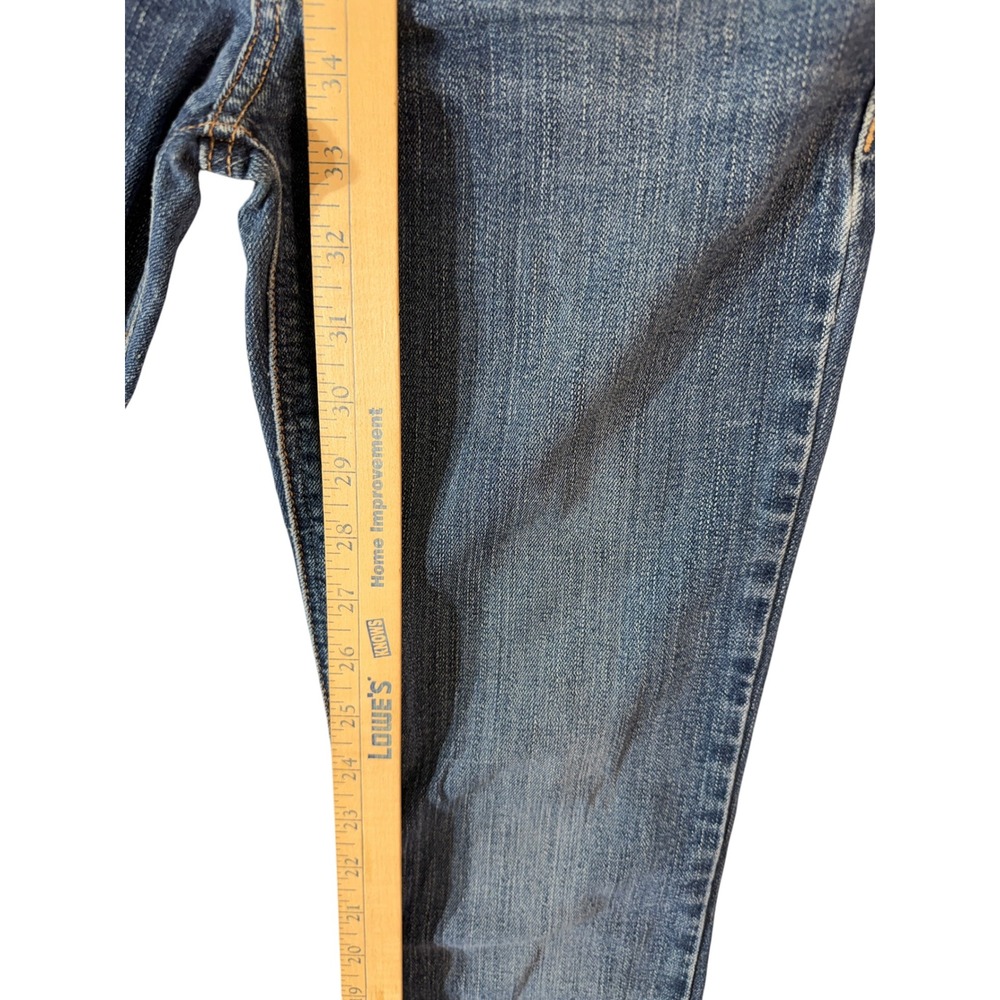 Hollister So Cal Stretch Jeans Women 5L W27 L35 Blue Denim Low Rise Bootcut - Picture 7 of 14